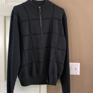 Men’s 100% Wool Tulliano Zippered Sweater